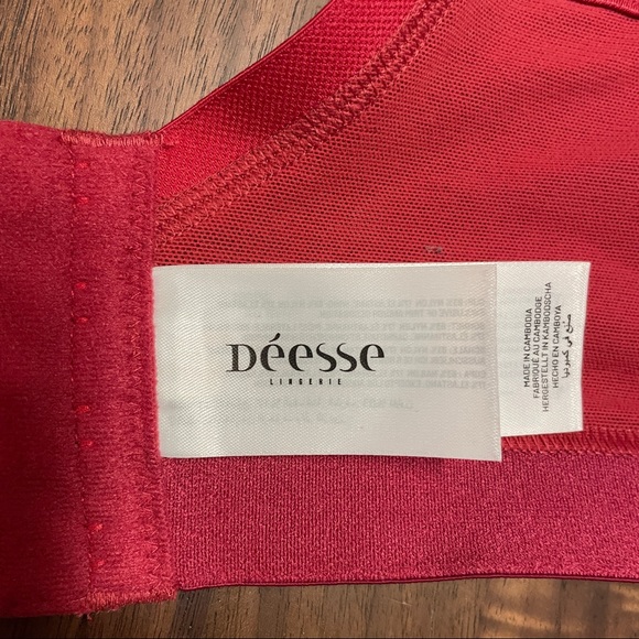 OkDeesse lingerie Bra, red, size 38DDD, new with tags, nylon and elastane - Picture 6 of 7